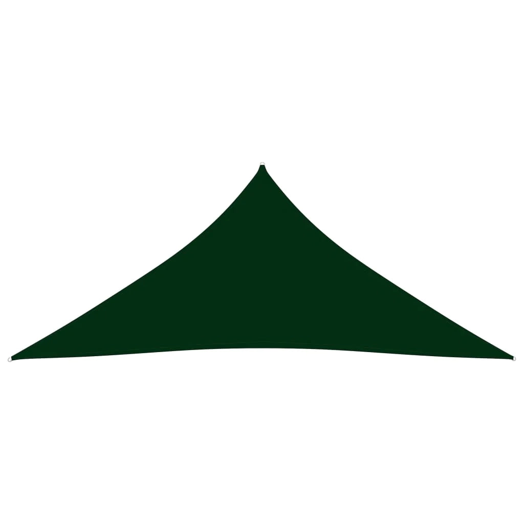 Vela ombreggiante triangolare in tessuto Oxford 4 x 4 x 4 m verde scuro 02_0009872