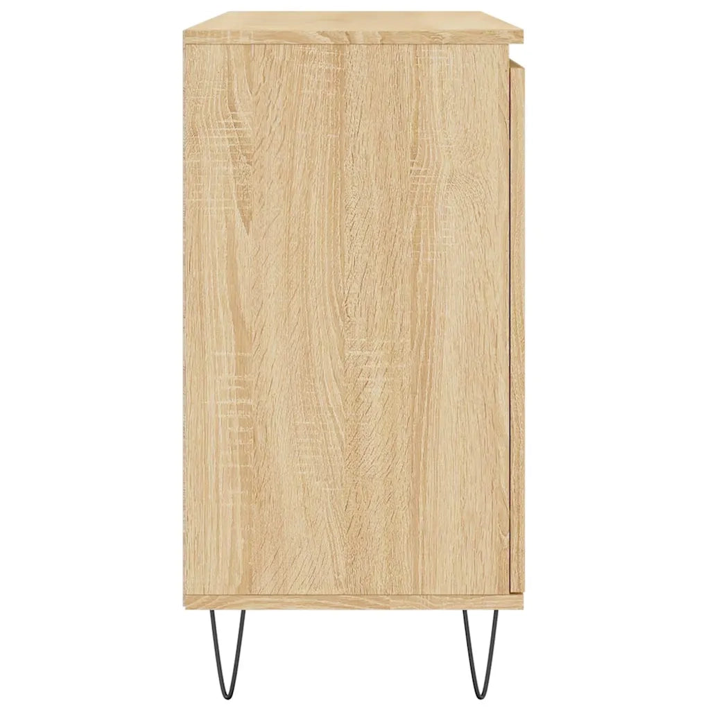 vidaXL Credenza Rovere Sonoma 101,5x35x70 cm in Legno Multistrato