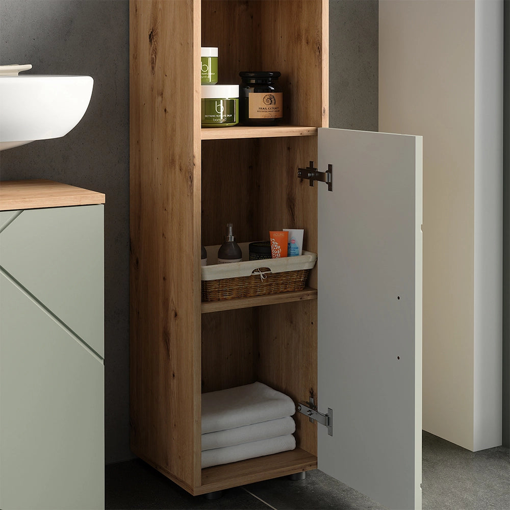 Vicco Set di mobili da bagno Verde salvia 3 parti