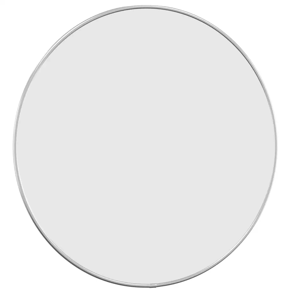 Specchio da Parete Argento Ø 50 cm Rotondo 348176