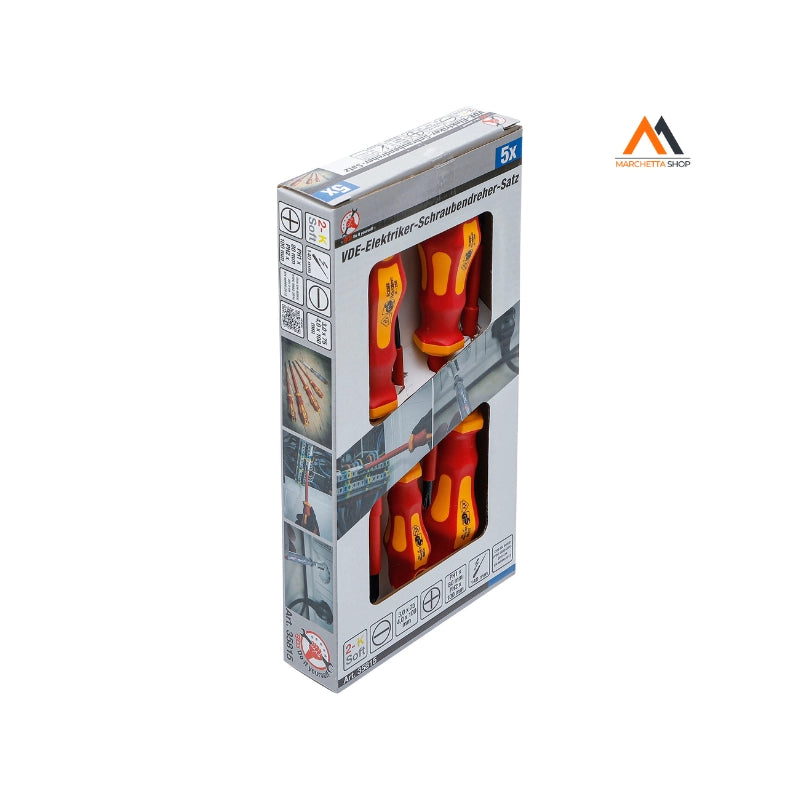 SET 5 PEZZI CACCIAVITI ISOLATI VDE