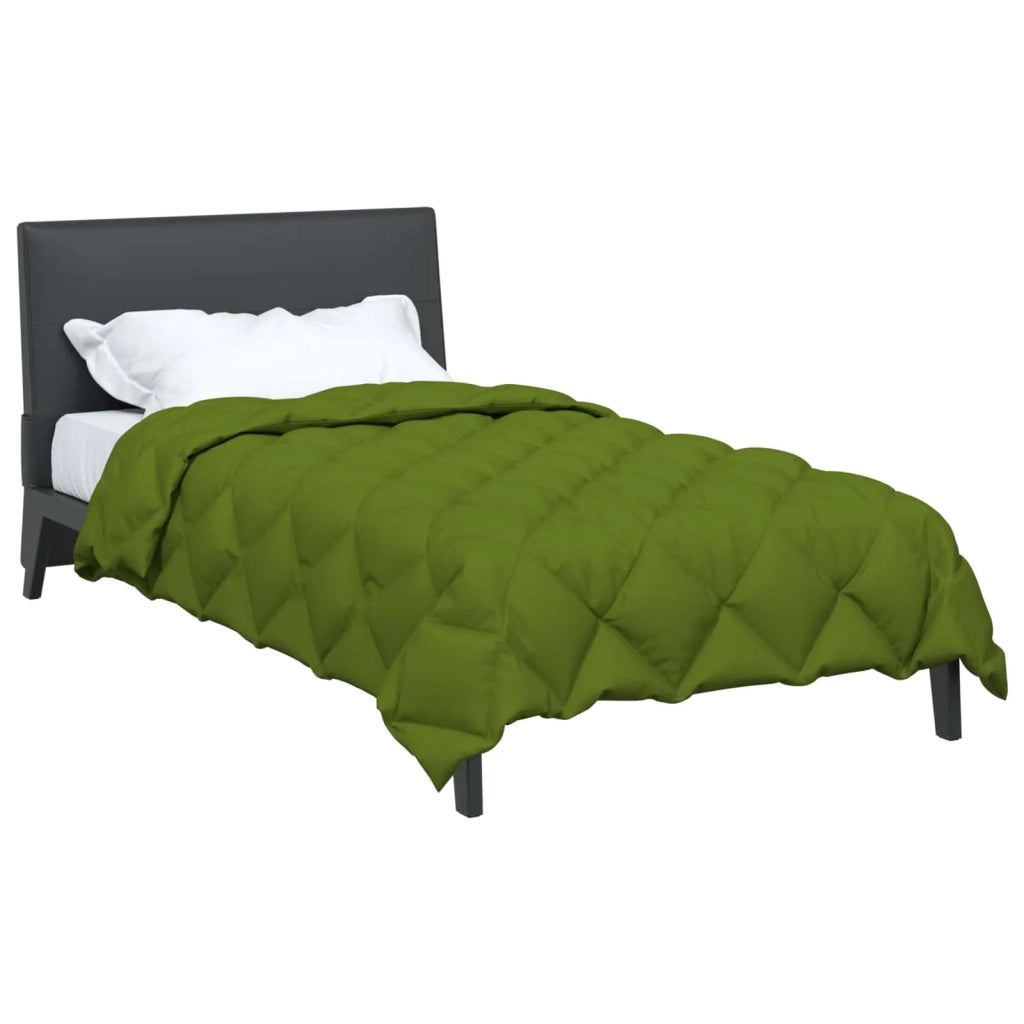 Duvet Invernale Verde 155 x 220 cm Microfibra
