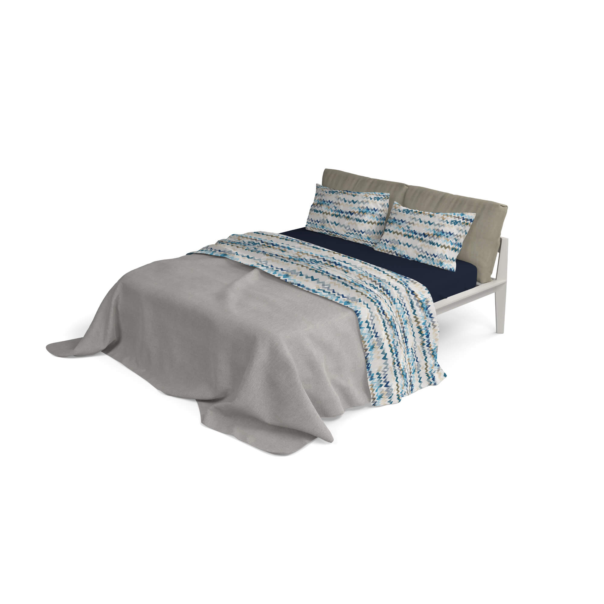 Set Lenzuola Singolo con Stampa Sopra Sotto e Federe Modern Sky