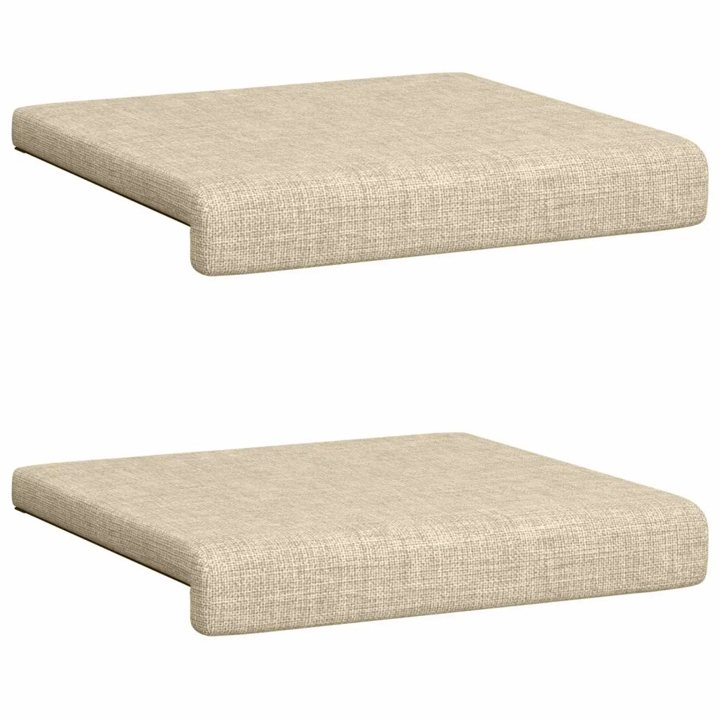 Cuscino per panchina 2 pcs Tessuto Crema Profondità 35 cm 42043015