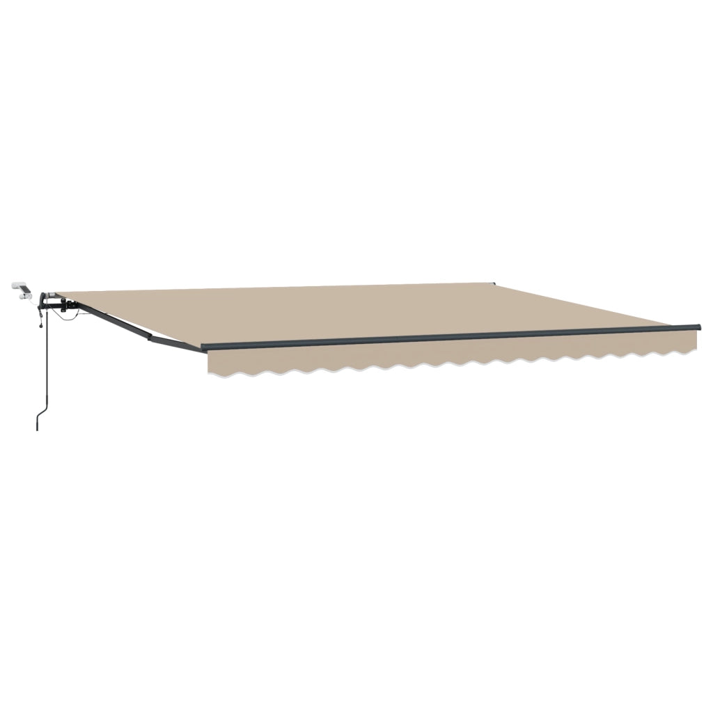 Tenda Retrattile Automatica  con LED Beige 450x350 cm