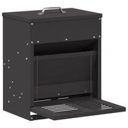 Mangiatore a Pedale per Pollo Nero 33 x 42 x 40 cm CFW6310848