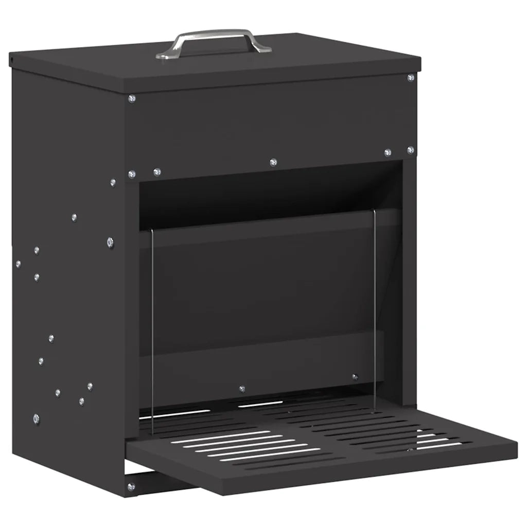Mangiatore a Pedale per Pollo Nero 33 x 42 x 40 cm CFW6310848