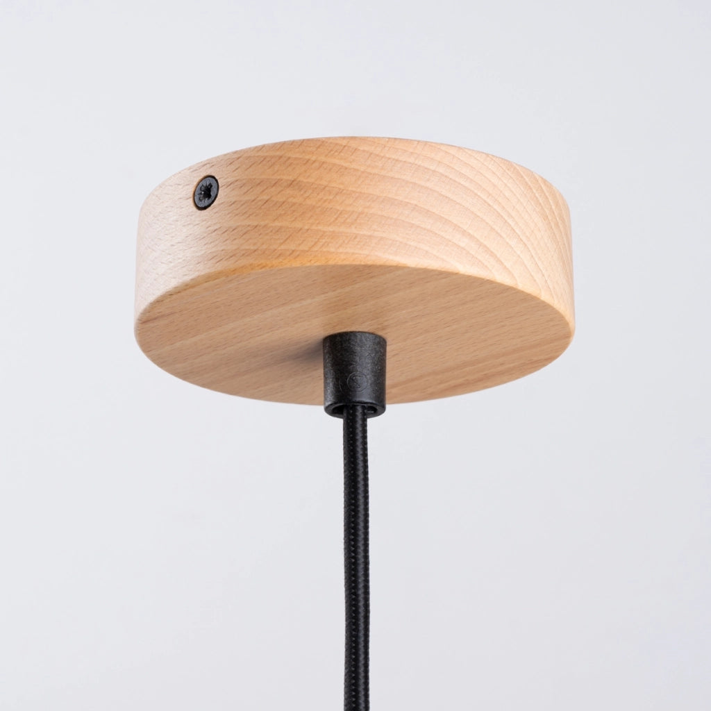 Lampada a sospensione INDY Peach Puff Dome in acciaio bianco opaco 38 cm 15 W LED