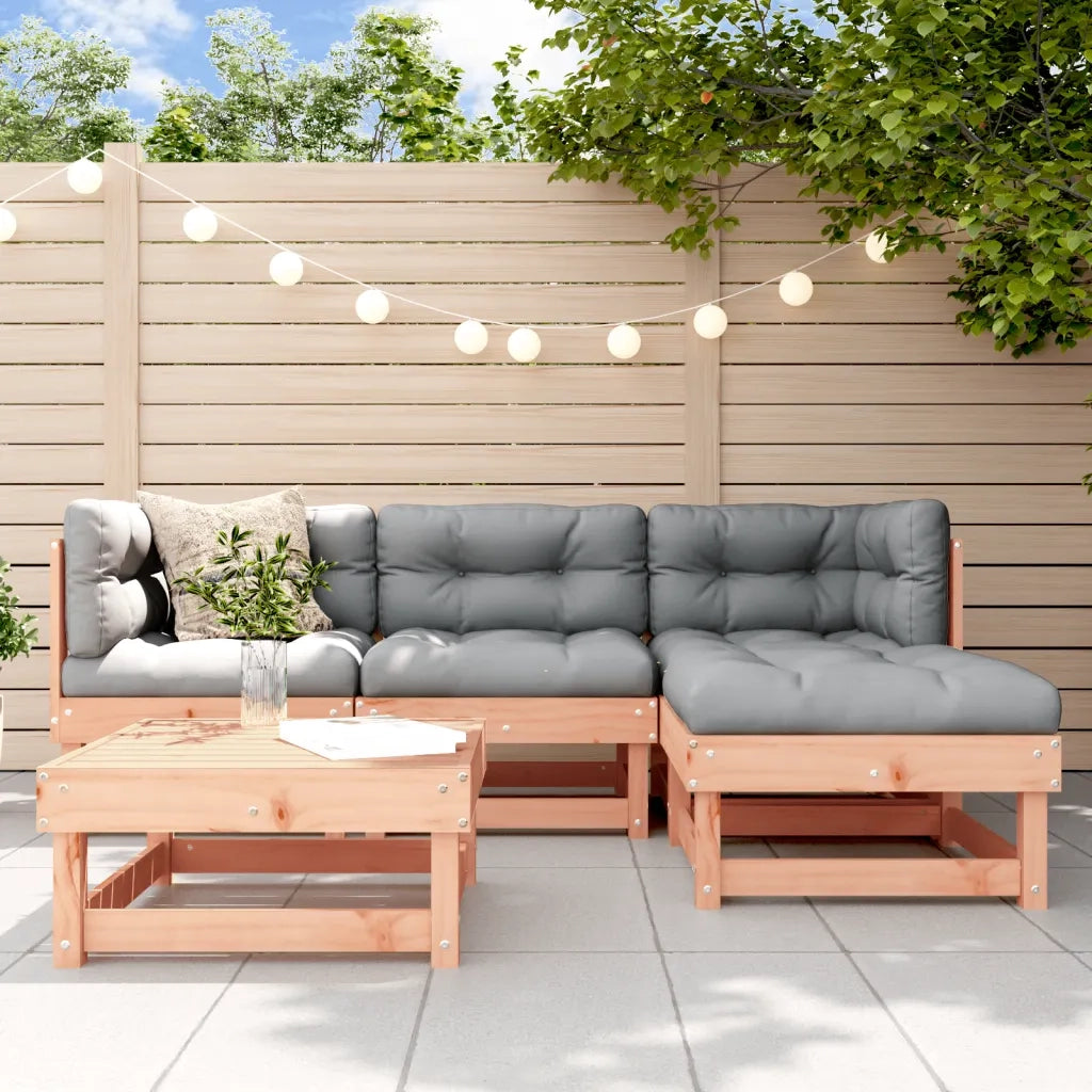 Set Salotto da Giardino 5 pz in Legno Massello di Douglas 3186170