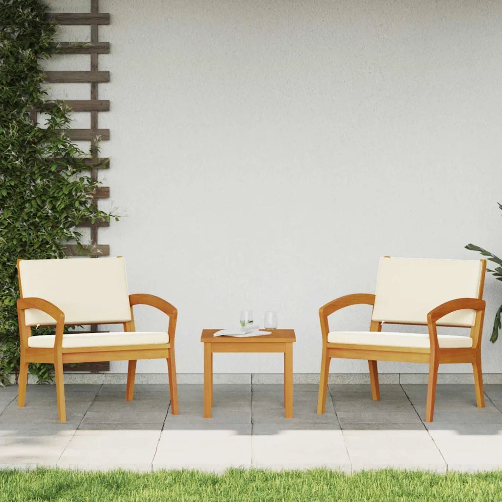 Set bistrot con cuscino 3 pcs Marrone Poliestere 4106466
