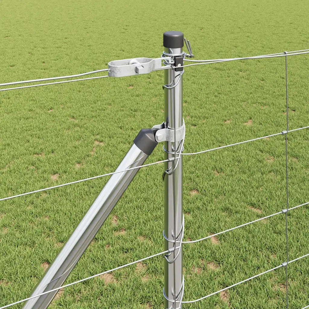 Palo della recinzione Zincato 25 x 1,2 m Acciaio