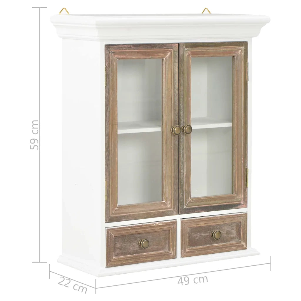 Armoire murale Blanc 49x22x59 cm Bois d'ingénierie