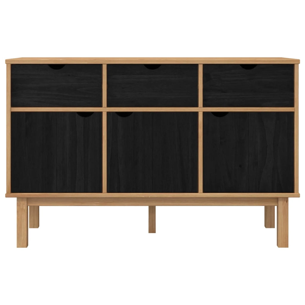 Credenza OTTA Marrone e Nero 114 x 43 x 73,5 cm 42041755