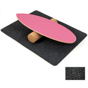 Balance board con rullo e tappetino antiscivolo 75 x 25,5 cm allenamento completo del corpo design moderno legno rosso 20_0013134