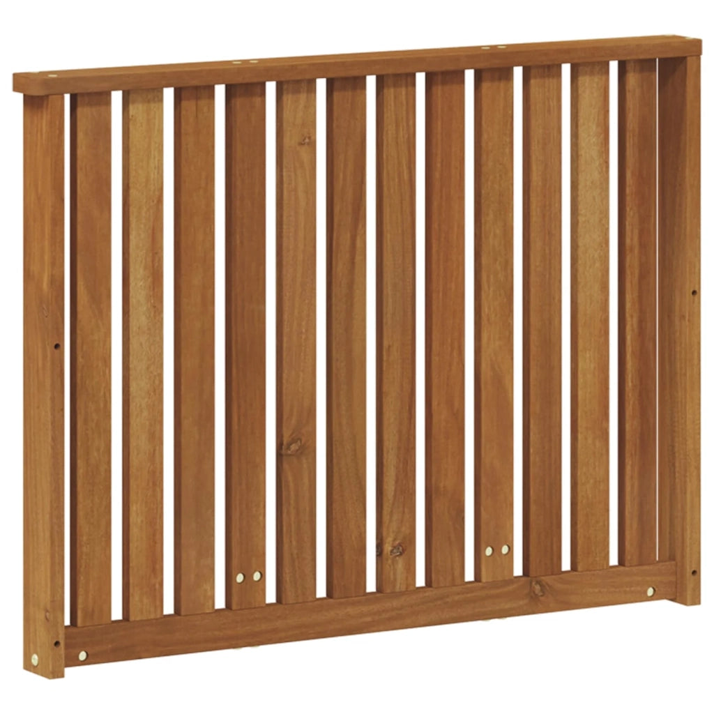 Bracciolo 2 pz Naturale 80 x 6 x 61 cm Legno di Acacia Massello 900588