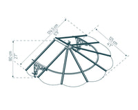 Iris Pensilina Da Esterno  175X125 cm  Trasparente