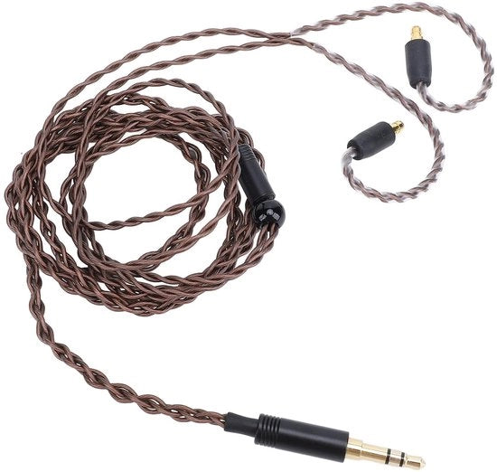 Cavo di sostituzione per upgrade della testa di altoparlante - 3,5 mm connettore - materiale OFC - lunghezza 1,2 m - cavo antinodo - qualità audio senza perdita