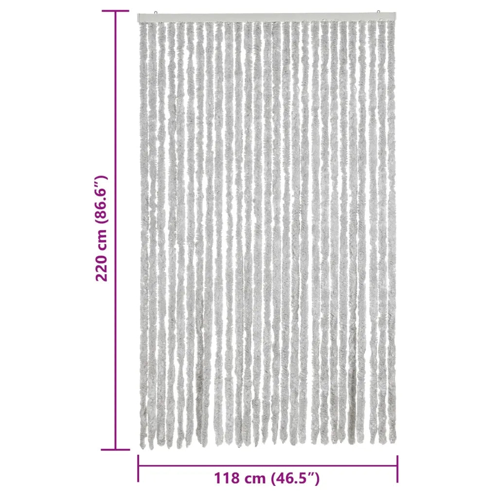 Tenda Antimosche Grigia 118x220 cm in Ciniglia CFW6716038