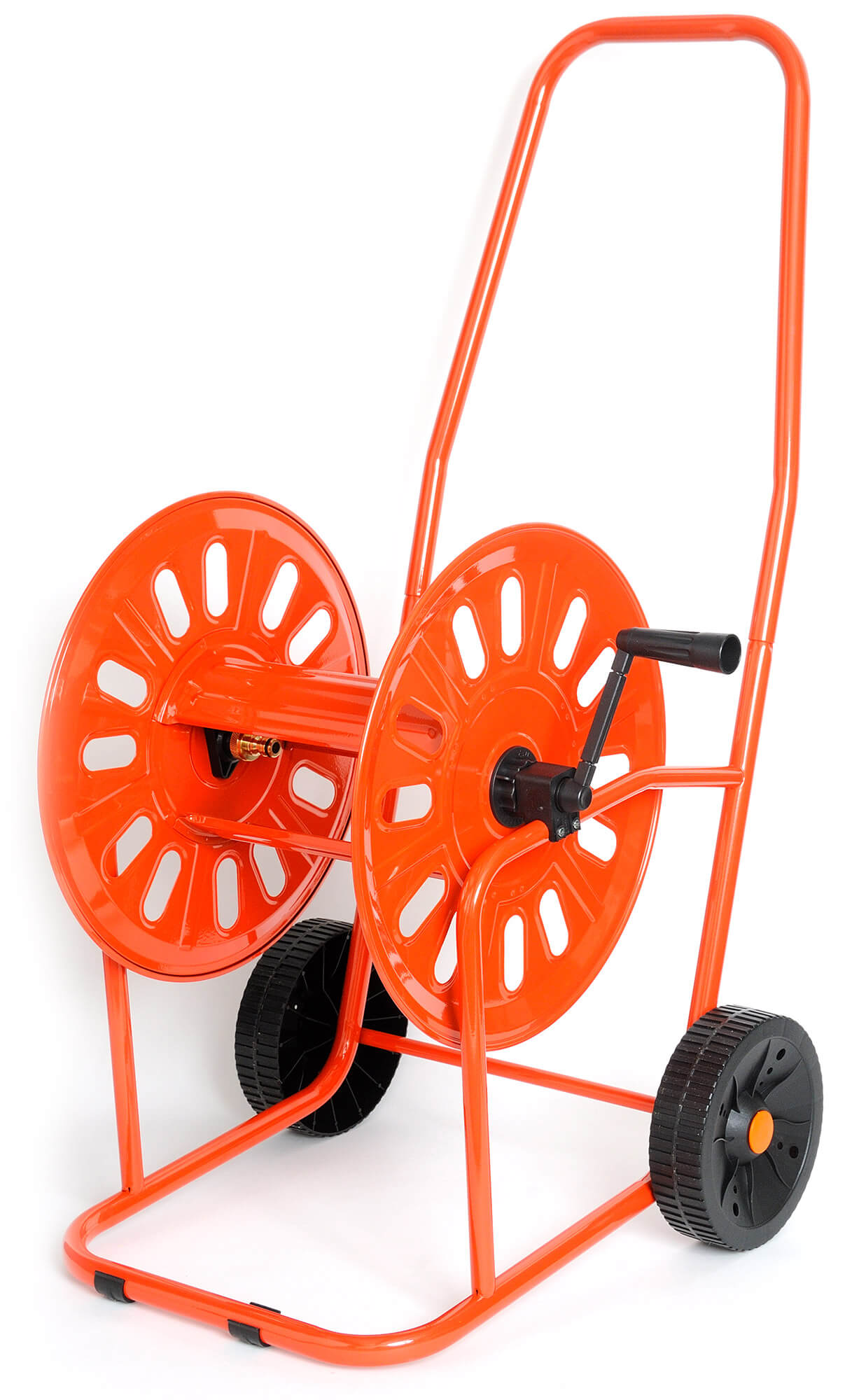 Carrello Avvolgitubo Manuale 80 mt in Acciaio Verniciato Agrati Rosso