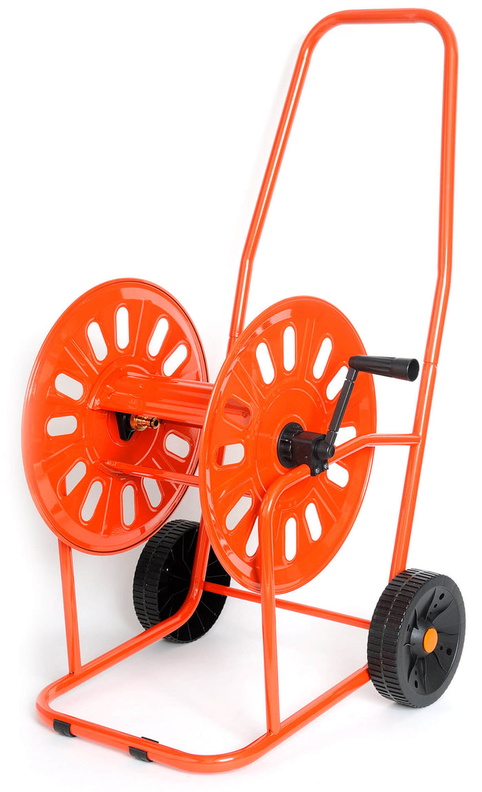 Carrello Avvolgitubo Manuale 80 mt in Acciaio Verniciato Agrati Rosso