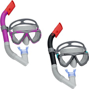 Trade Shop - Set Da Snorkeling Maschera Con Boccaglio Per Adulti Ragazzi Dominator 14+ Anni 24029 -