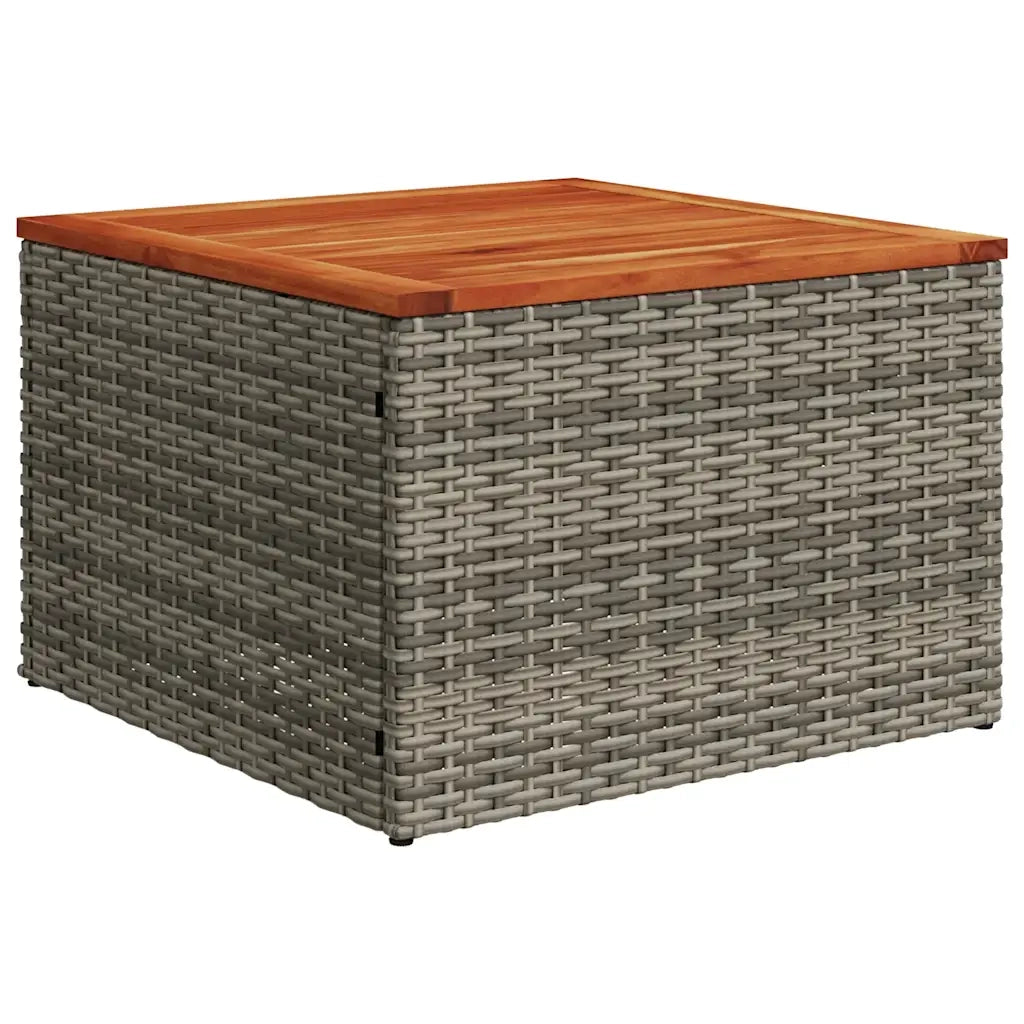 Set Divani da Giardino 7 pz con Cuscini Grigio in Polyrattan 3226026