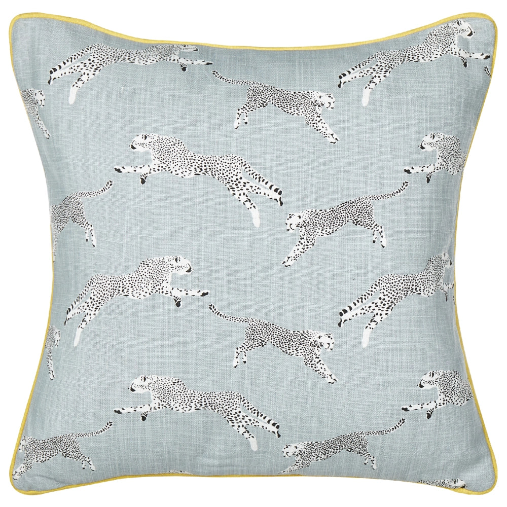 Set di 2 cuscini sparsi in cotone grigio 45 x 45 cm Motivo ghepardo stampato