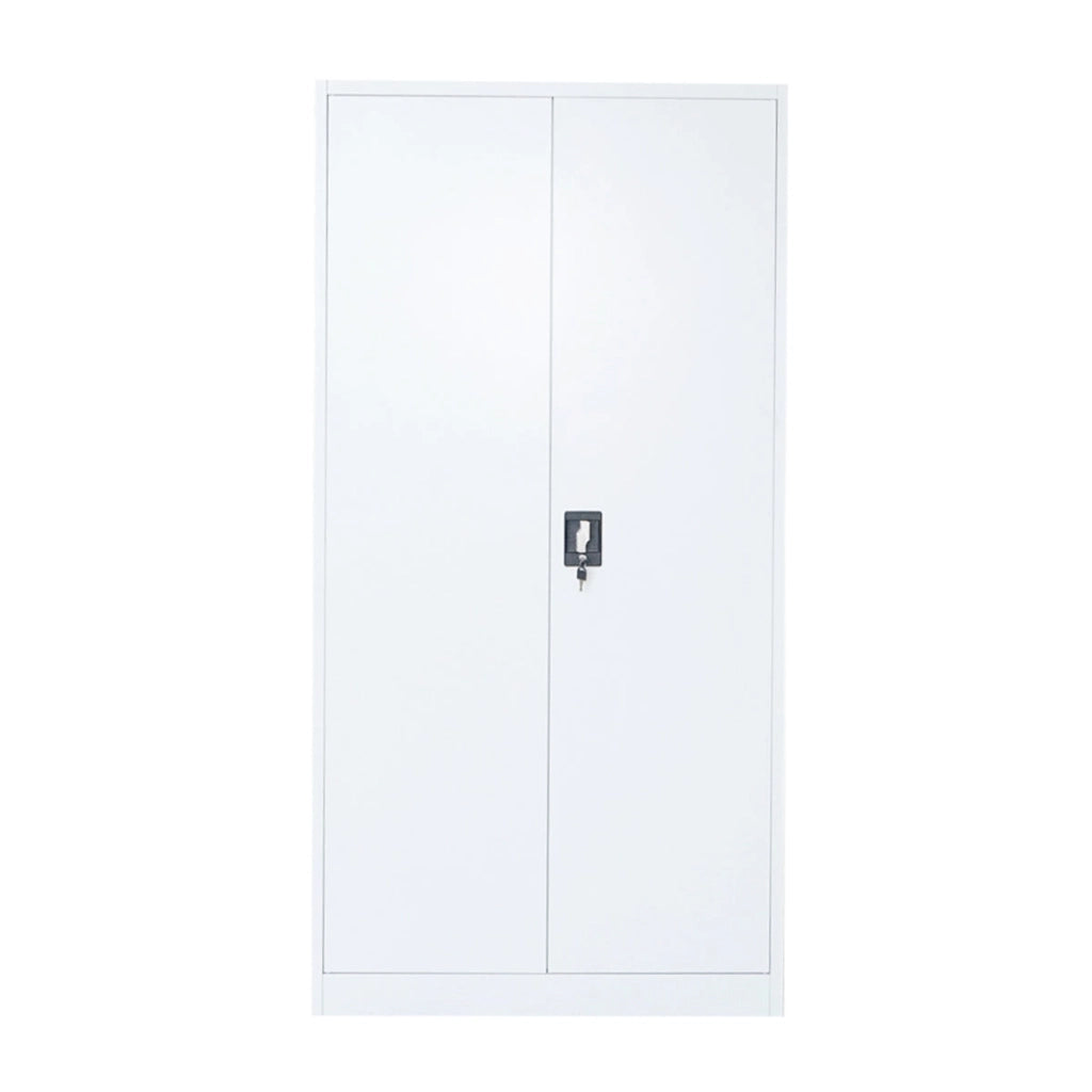 Armadio metallico 1800×900×400 mm con 2 ante di sicurezza, 4 ripiani, colore grigio Breckner Germany