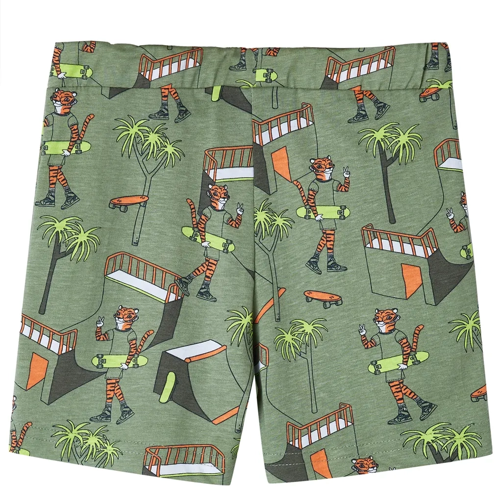 Pigiama Bambino Maniche Corte Cachi Chiaro 128 12512