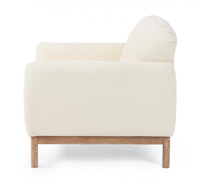 Poltrona 91x87x82h cm Detroit Naturale Bouclè