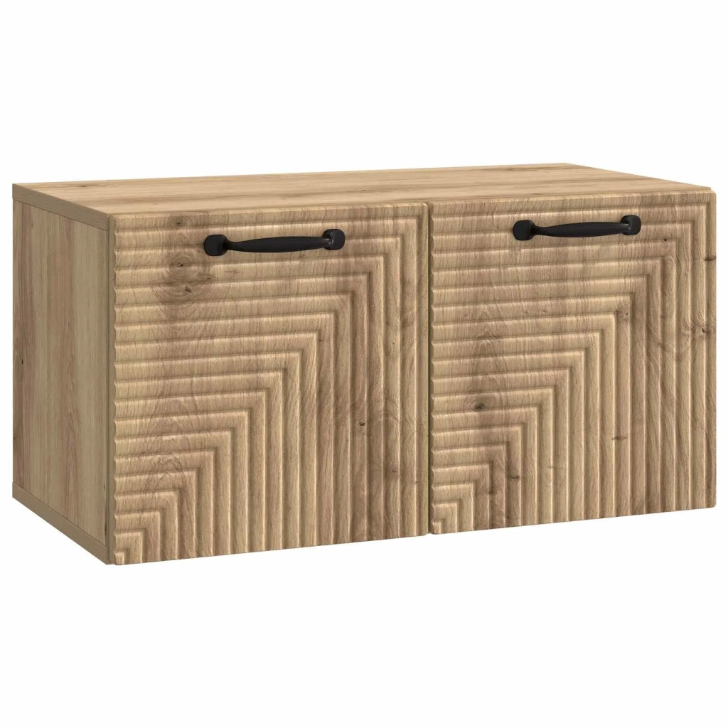 Mobile Porta TV da Muro Rovere Artigianale 59,5 x 31 x 30 cm