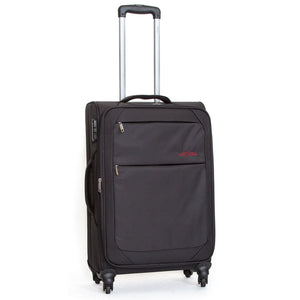 Trolley Valigia Media Morbida in Poliestere 4 Ruote TSA Ravizzoni Matisse Nero