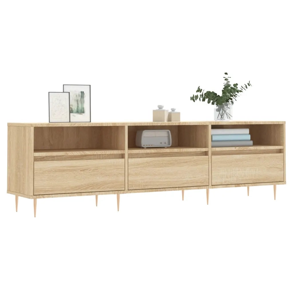 Mobile Porta TV Rovere Sonoma 150x30x44,5 cm Legno Multistrato