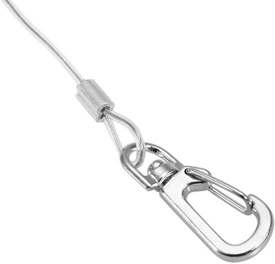 Kit di allenamento per uccelli con catena in acciaio inossidabile e anello per uccelli pappagallo (4,5 MM + 6 M)