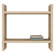 Morfasso, Mensola 2 Ripiani, 34x10x30h cm Marrone Naturale