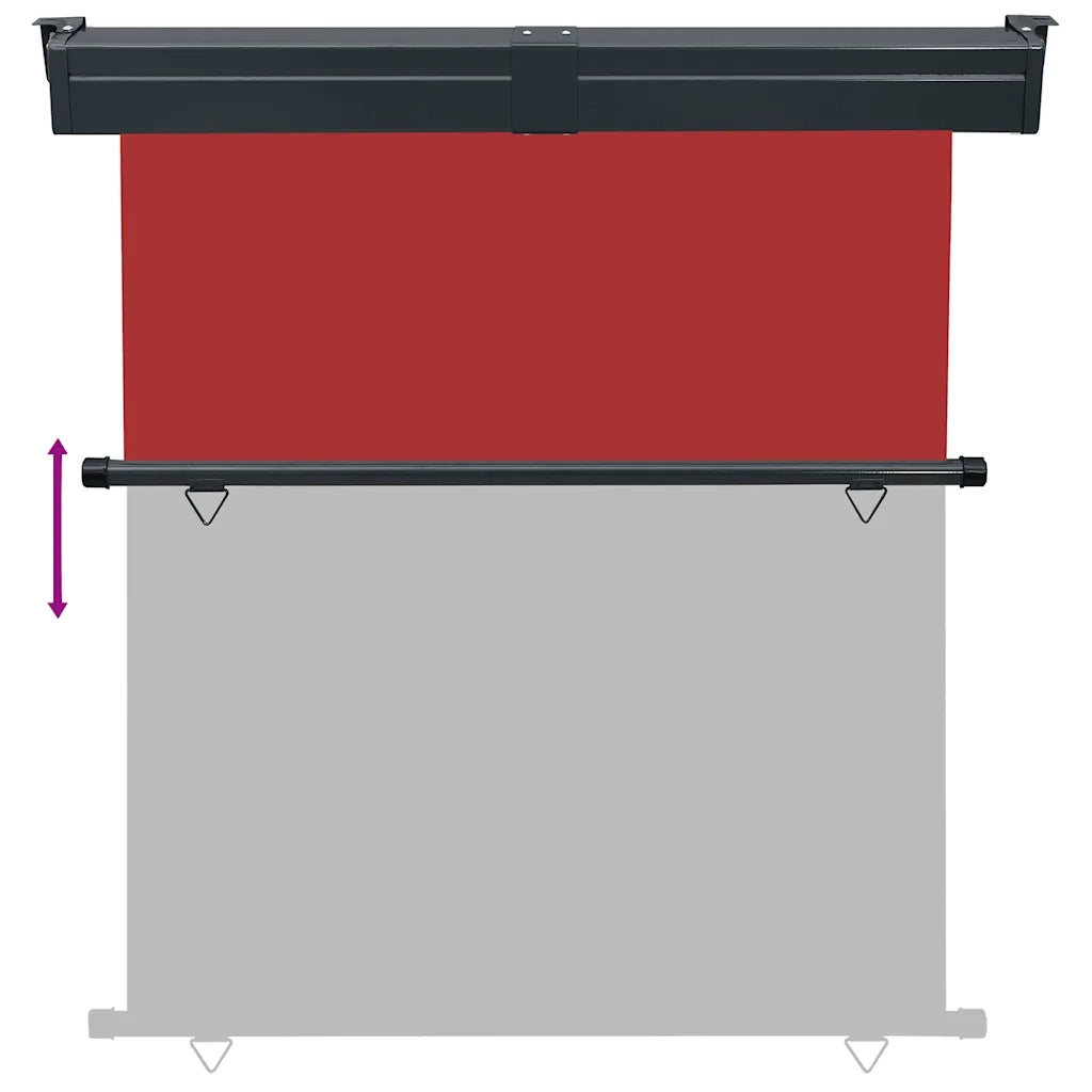Tendalino Laterale per Balcone 175x250 cm Rosso 48439