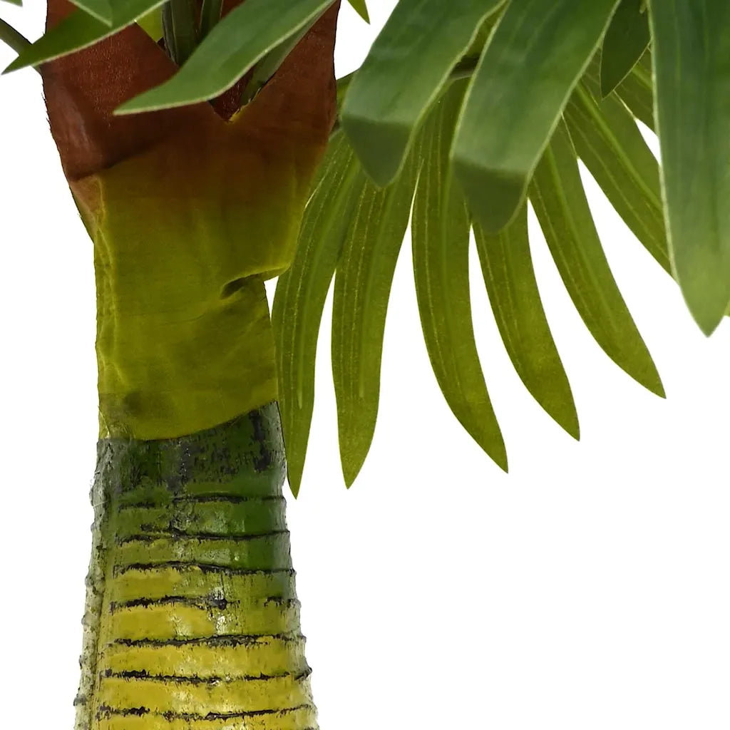 Pianta di Palma Artificiale 9 Foglie 65 cm Verde