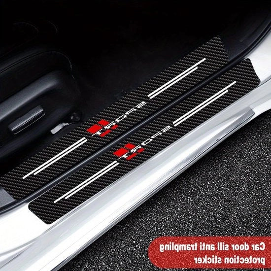 Set di 4 Stickermi per Porta Auto - Protezione Antiscratch e Decorazione