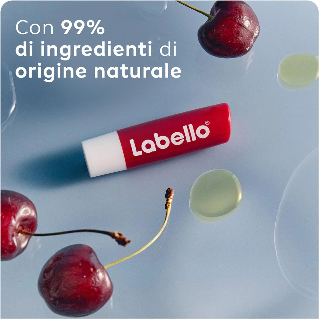SET 2 LABELLO BALSAMO LABBRA COLORATO H 24 STICK 4,8 GR PESCA E CILIEGIA