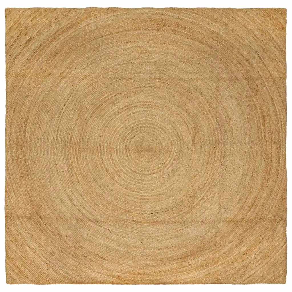 Tappeti per area Quadrato Marrone 240 x 240 cm Juta