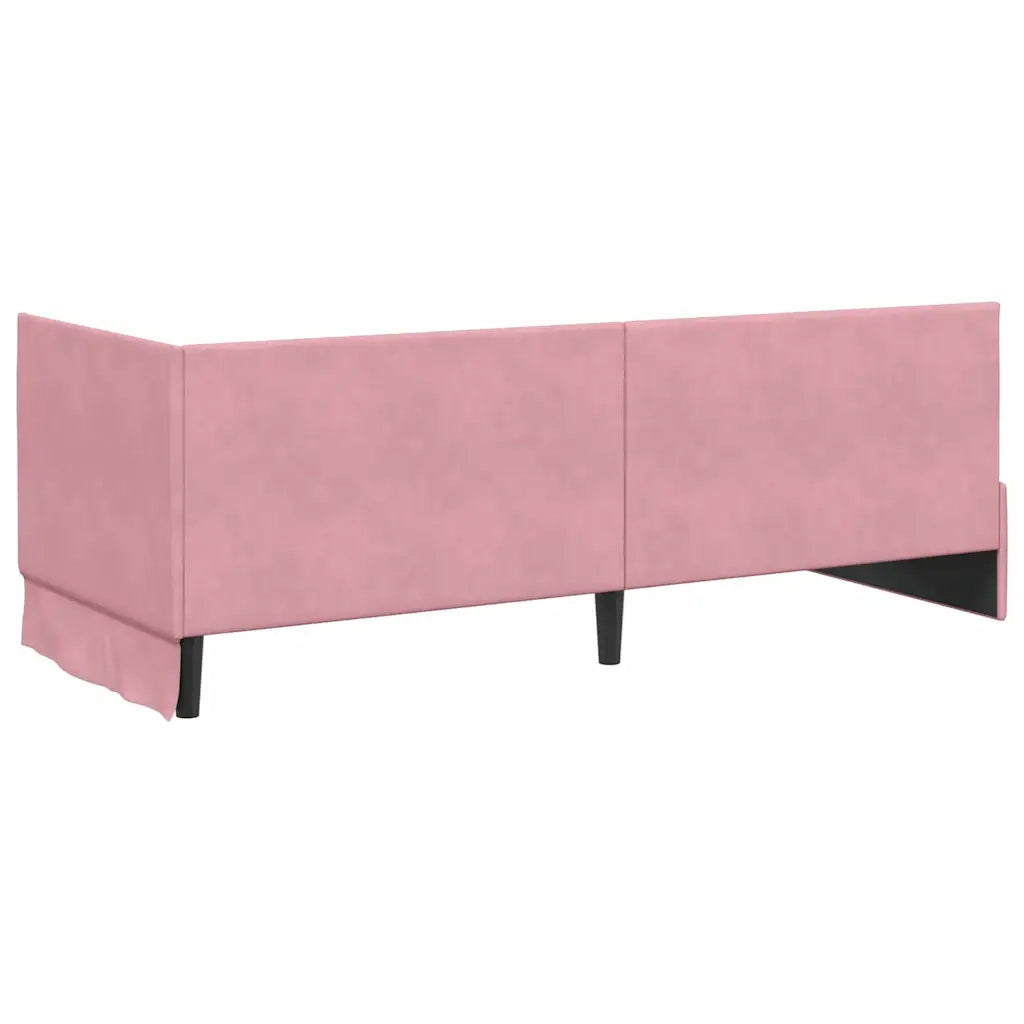 Struttura Letto Angolare con Materasso 2 pz-Giroletto con materasso Grigio Velluto 145187