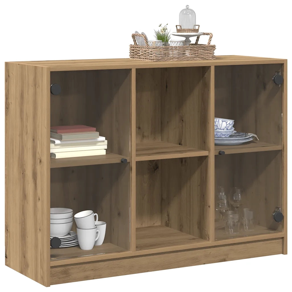 Credenza-Buffet-Armadio da cucina Rovere Artigianale 102x37x75,5 cm in Legno Multistrato
