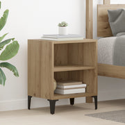 Comodini 2 pcs Rovere artigianale 40x30x50 cm Legno ingegnerizzato