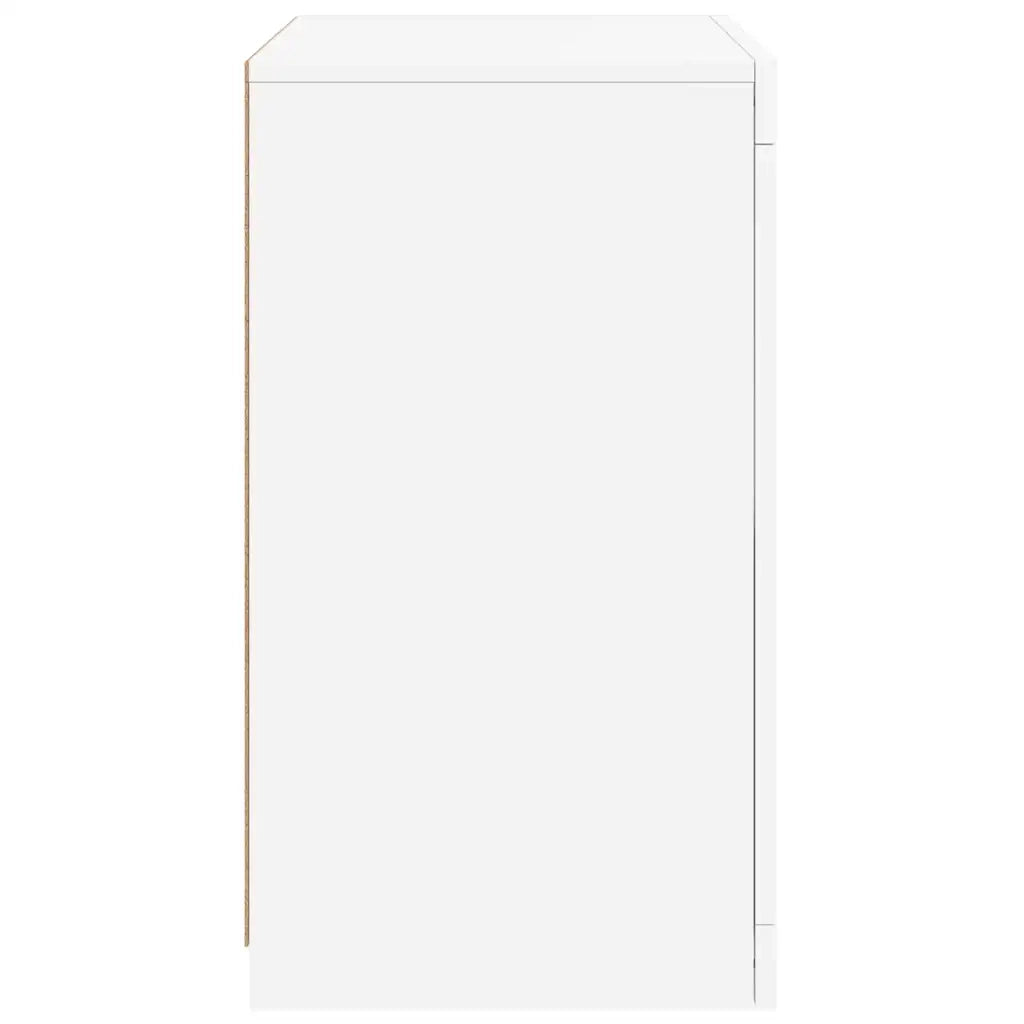 Armadietto con Luci LED Bianco in Legno Multistrato 836630