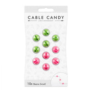 Mini fagioli riordina cavo verde & rosa