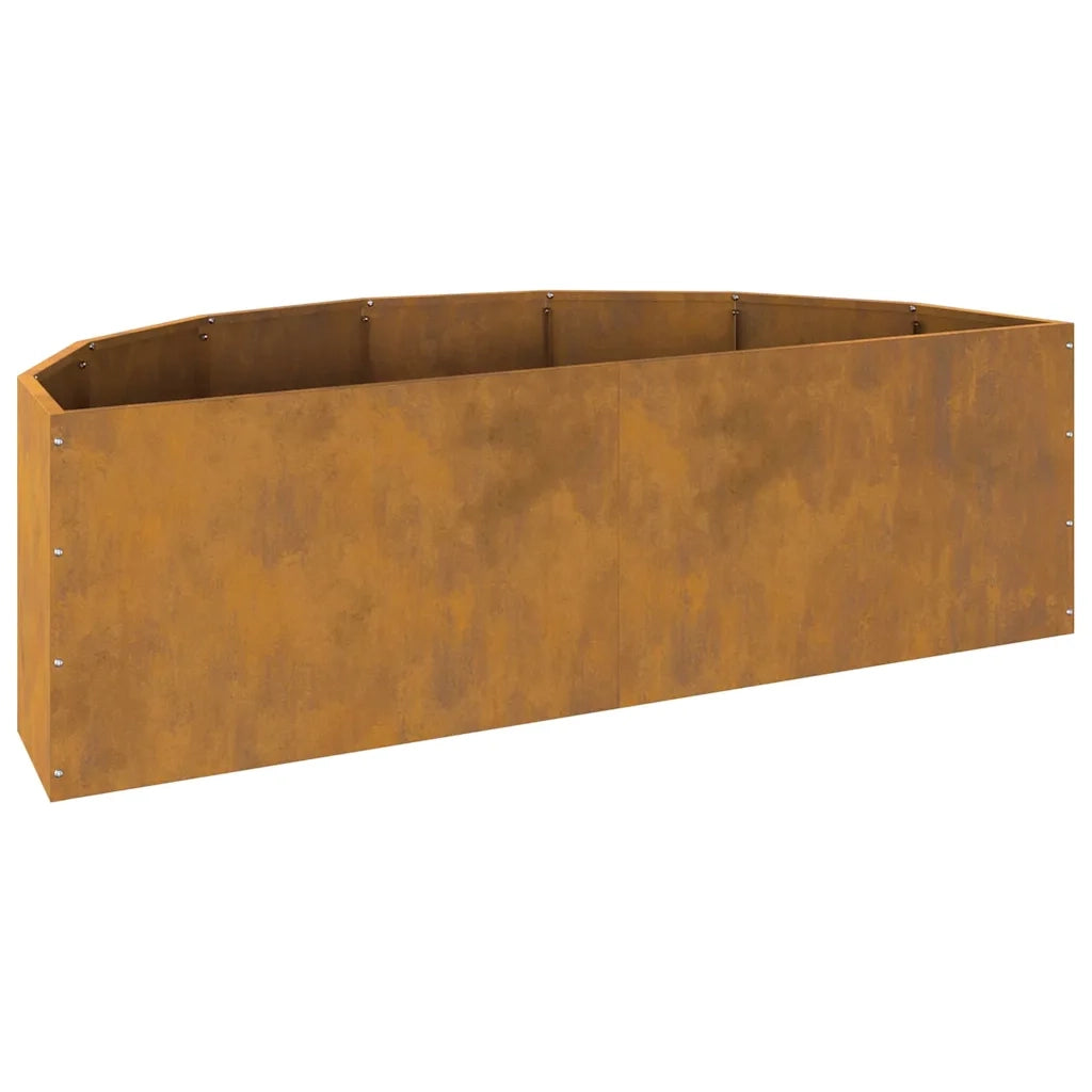 Fioriera Ruggine-Vaso-Contenitore per Piante 120 x 60 x 35 cm