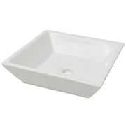 Lavabo quadrato in ceramica 41,5 cm lavabo da appoggio bianco 02_0002531