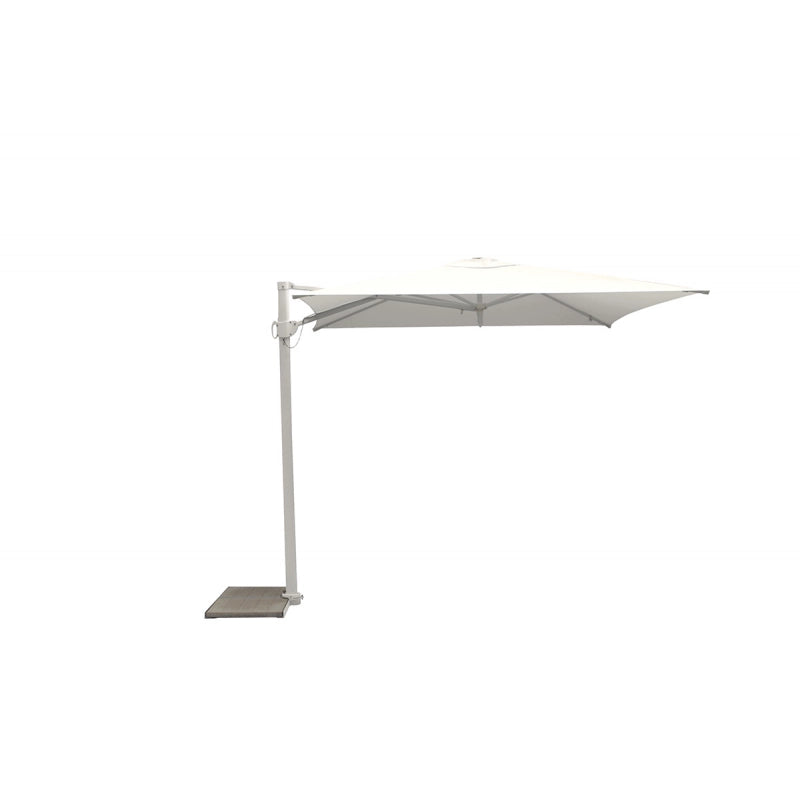 Ombrellone a palo laterale Trend Ice Q250x250 Made in Italy - Melange avocado