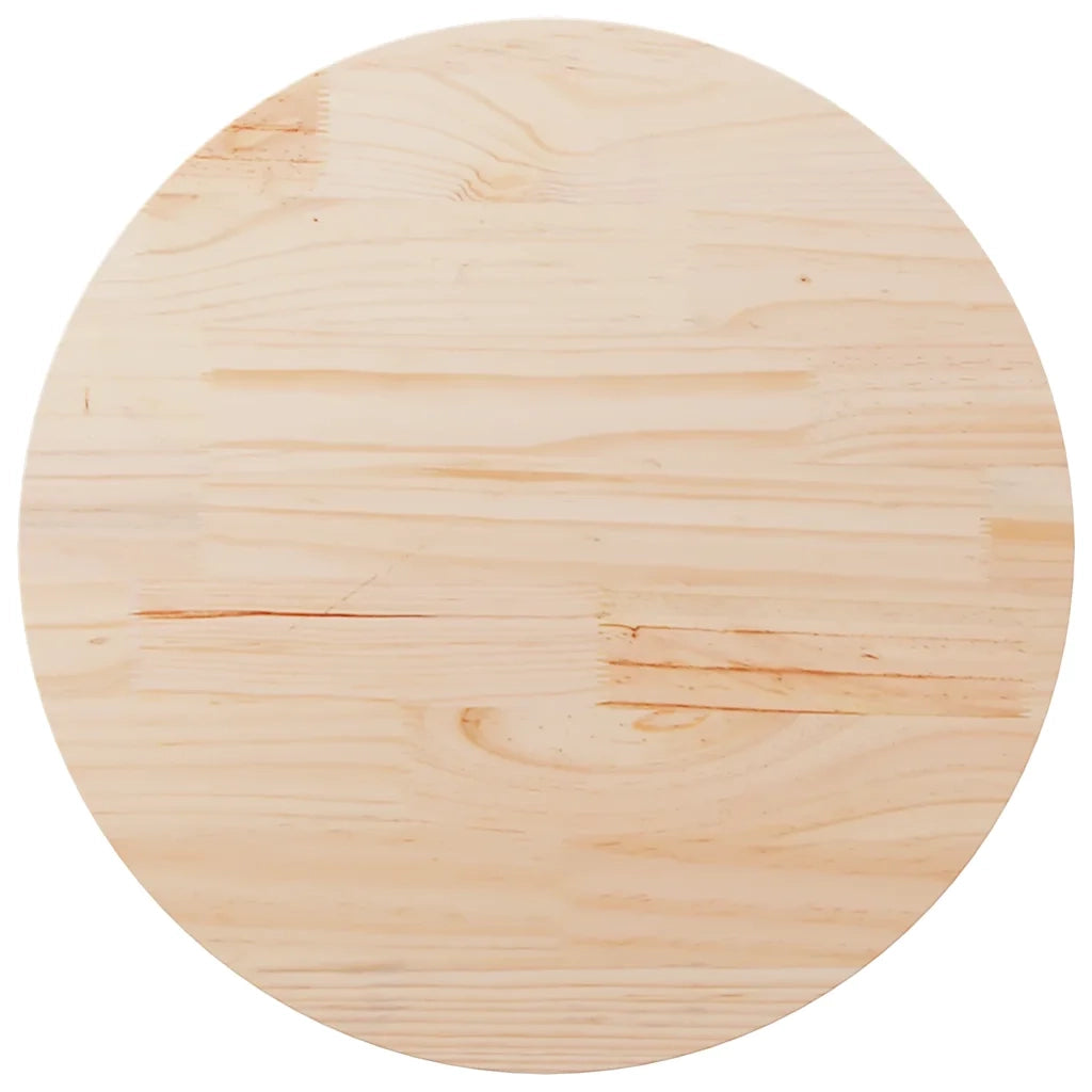 Piano Tavolo Rotondo Ã˜90x3 cm in Legno Massello di Pinocod mxl 106733