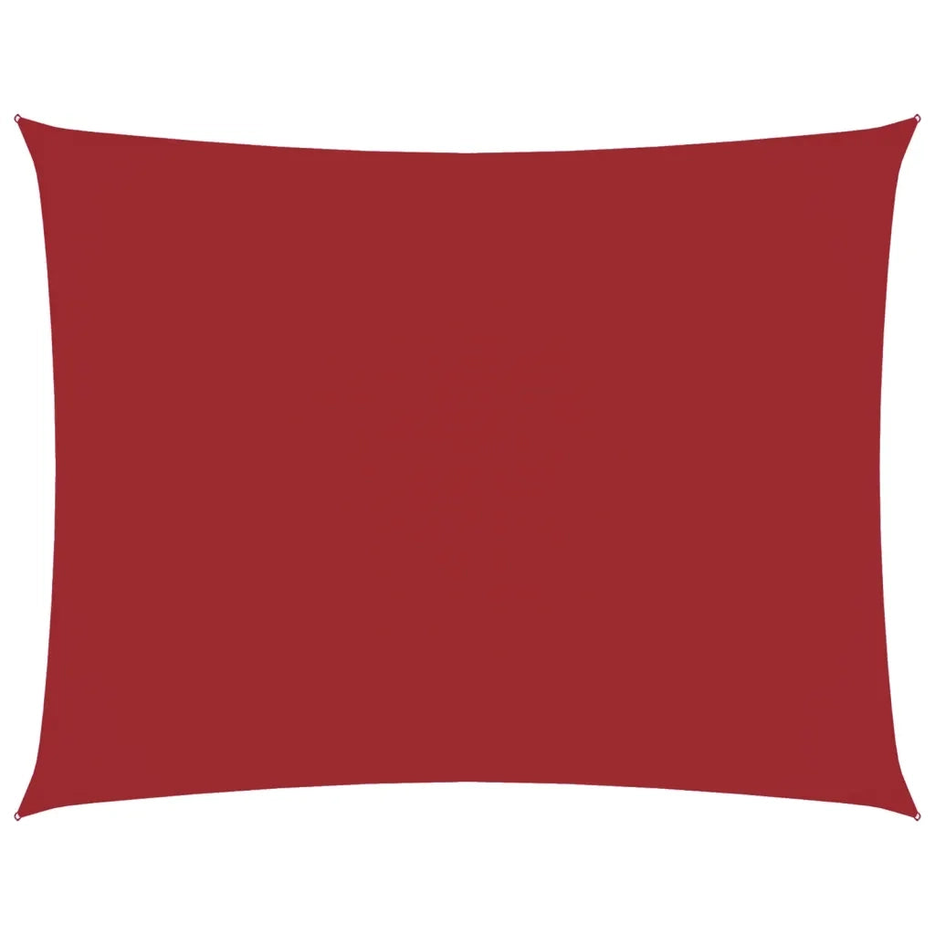 Parasole a vela | Telo Ombra | Vela da ombra Oxford Rettangolare 3,5x4,5 m Rosso